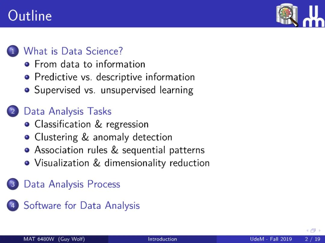 【ETH】最新《几何数据分析》2020课程，附PPT下载