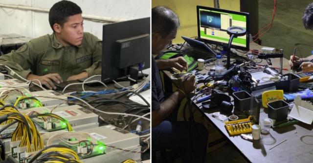 委内瑞拉官方视频显示军方在地堡中开采比特币以换取美元欧元现金