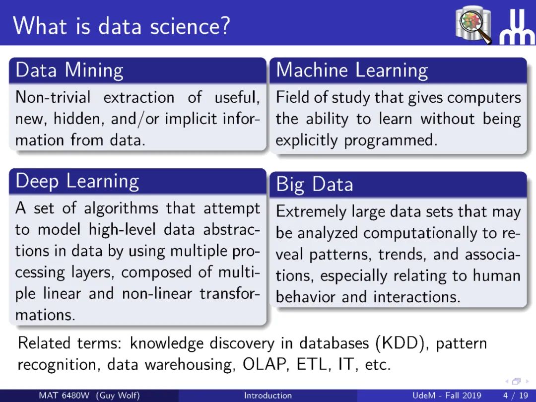【ETH】最新《几何数据分析》2020课程，附PPT下载2