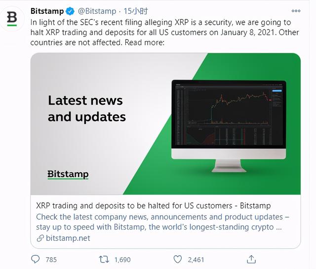 头部交易所宣布下架XRP,这会是开始吗? 头部交易所宣布下架XRP,这会是开始吗?