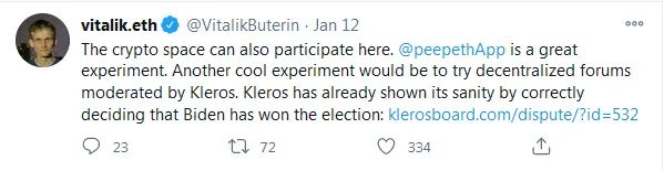 以太坊创始人罕见声援特朗普，呼吁使用去中心化的社交渠道2